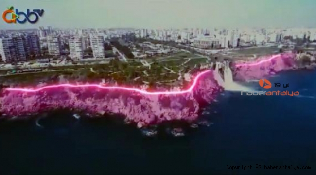Antalya'da gündem ışıklı falez projesi