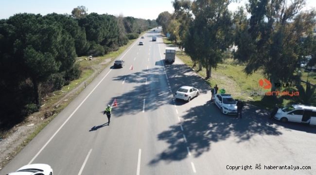 Antalya'da helikopter ve drone ile denetim