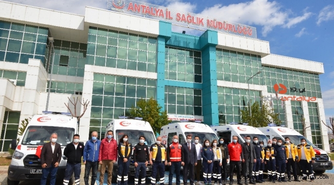 Antalya'ya 5 yeni ambulans