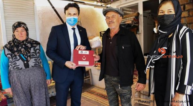 Başkandan şehit yakınları ve gazilere ziyaret
