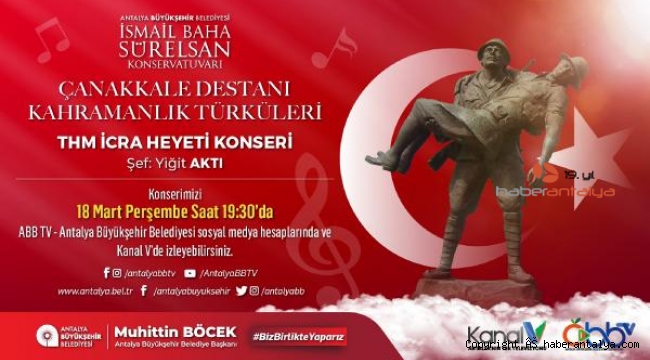 Büyükşehir'den Çanakkale Türküleri Konseri
