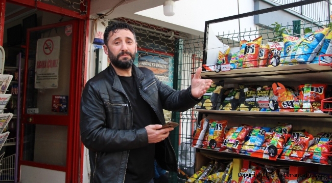 Cips standını rüzgara kaptıran marketçi: "İzledikçe gülüyorum"