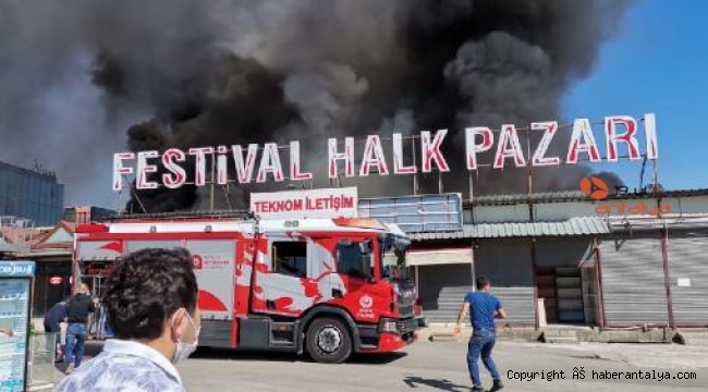 Flaş! Antalya Festival Çarşısı'nda yangın !