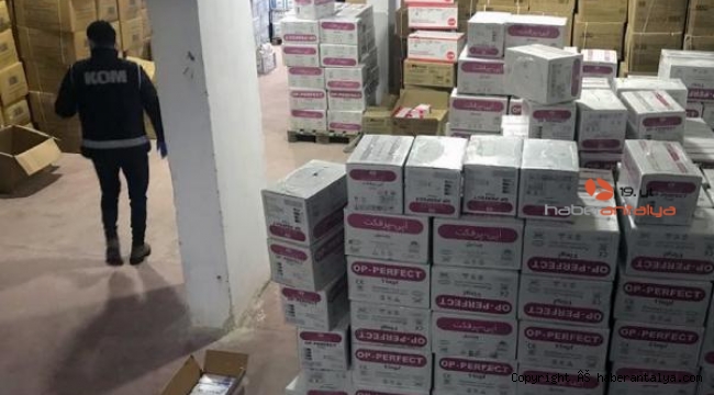 Gümrük kaçağı 977 bin cerrahi ürün yakalandı !