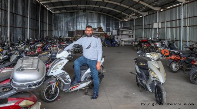 Hurda motosikletler eskiden yeniye dönüşüyor 