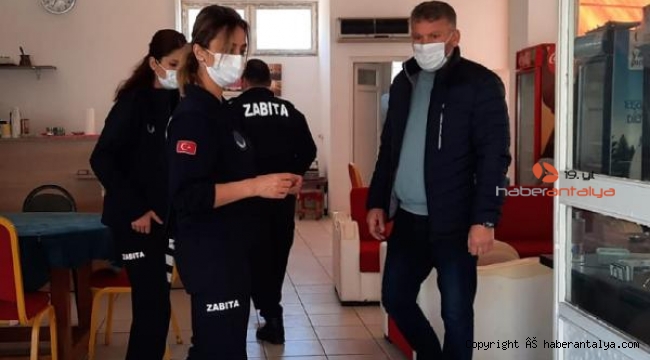 Kemer Belediyesi'nden koronavirüs denetimleri