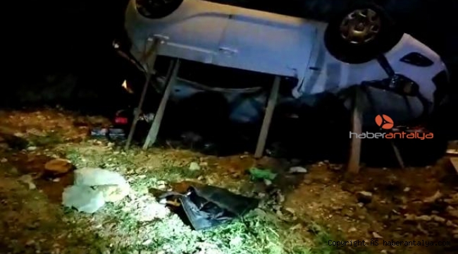 Otomobil 20 metreden uçtu; sürücü öldü