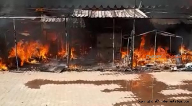Suriyeli işçilerin kaldığı 7 baraka yandı, can pazarı yaşandı