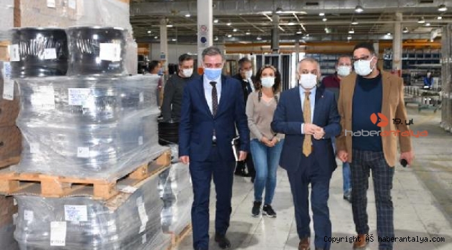 Vali Yazıcı, Antalya Serbest Bölge'deki firmaları ziyaret etti
