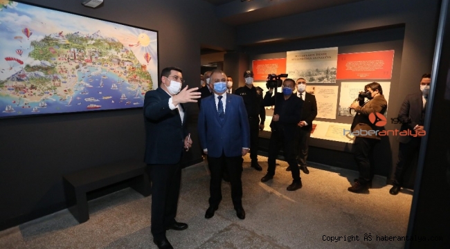 Vali Yazıcı, Kepez'in kültür ve sanat adasını gezdi