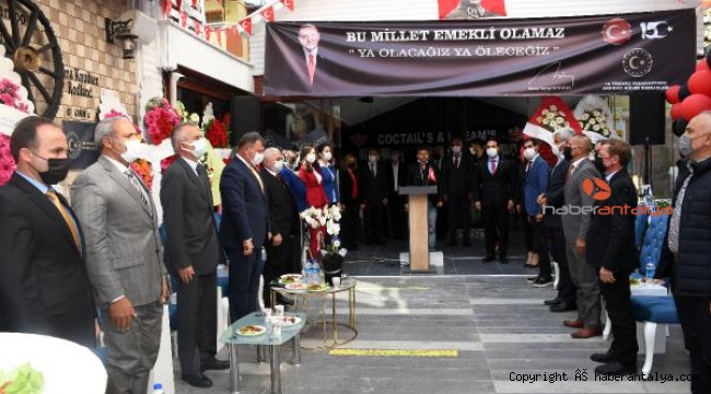 15 Temmuz Federasyonu Kemer Şubesi açıldı