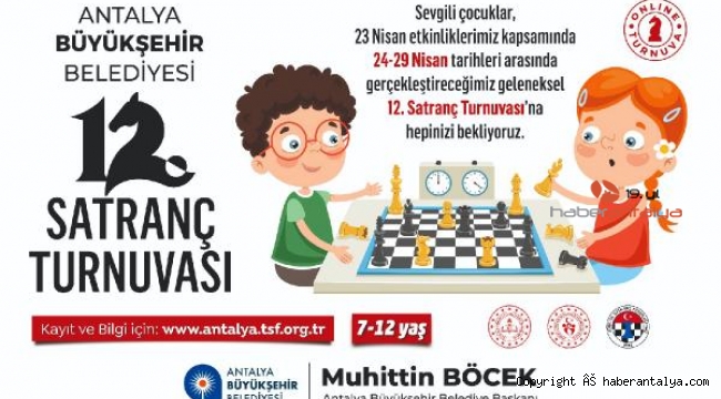 23 Nisan'da çevrimiçi satranç turnuvası
