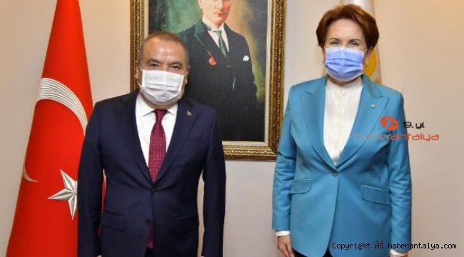 Başkan Böcek'ten Meral Akşener'e ziyaret