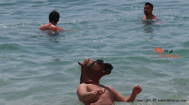 Denizde &#039;at kafası&#039; ilgi odağı oldu