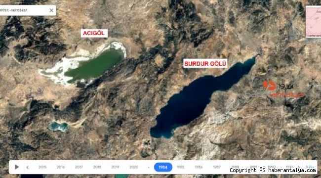 Gölleri vuran kuraklık, uyduya yansıdı !