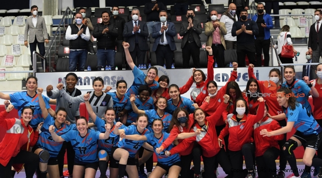 Konyaaltı Belediyesi çeyrek final ilk maçında galip