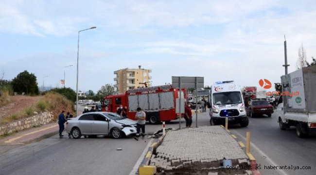Kumluca'da kaza: 1 yaralı