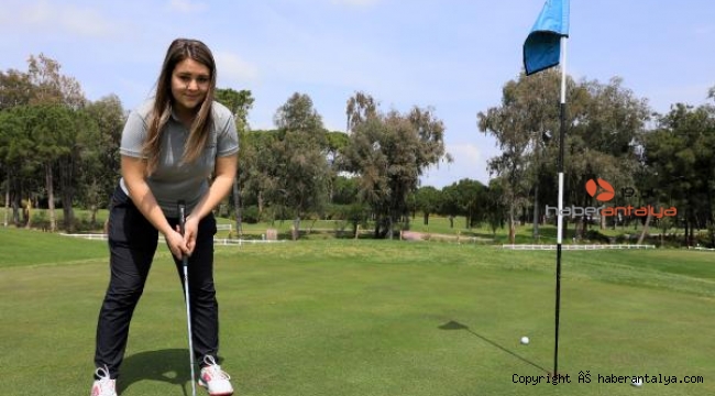 Okul harçlığını çıkarmak için başladığı golfte milli olup, madalyalar kazandı