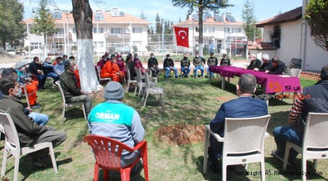 Orman yangınlarıyla mücadele iş başı eğitimi