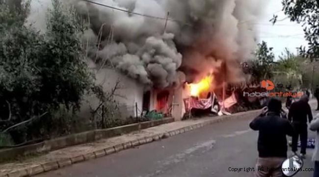 Yanan evde bayıldı, komşuları kapıları kırdı 