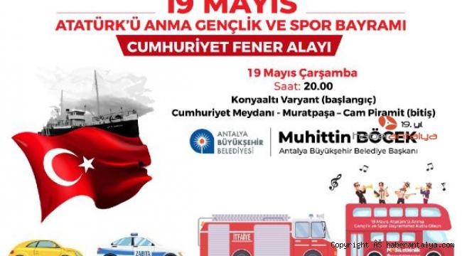 19 Mayıs Antalya'da böyle kutlanacak
