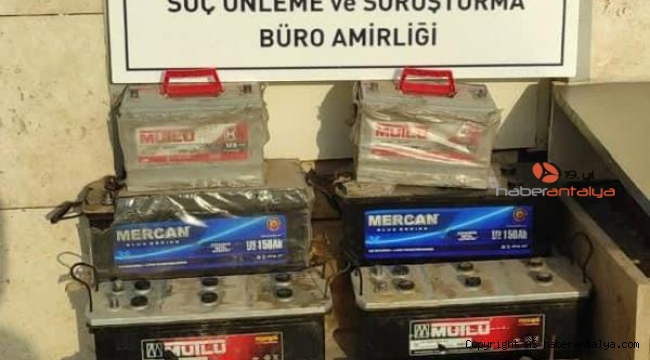 Akü hırsızı çocuklar yakayı ele verdi