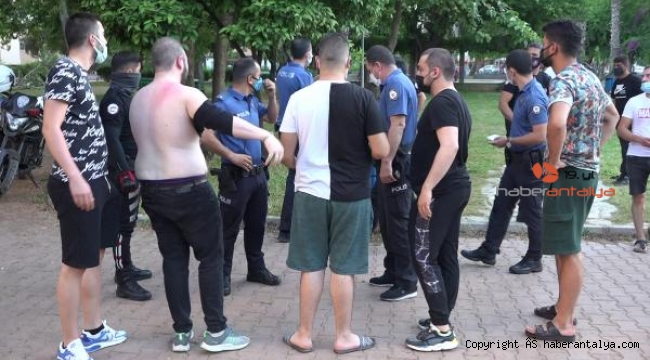 Antalya'da iki grup arasında kavga !