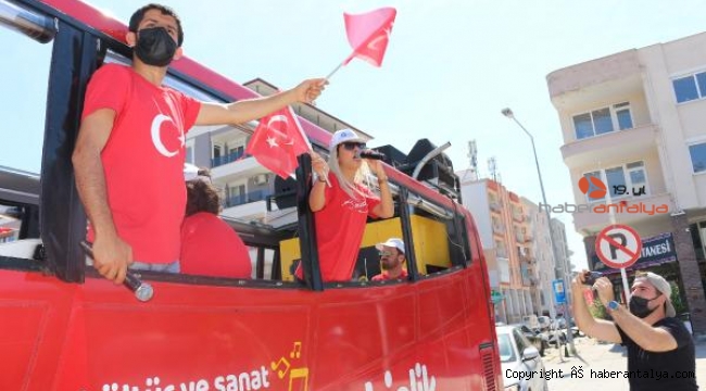 Antalya'nın dört bir yanında 19 Mayıs coşkusu sürüyor
