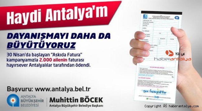 Askıdaki 2 bin ailenin su faturaları ödendi