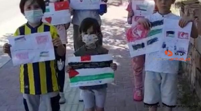 Çocuklardan İsrail protestosu
