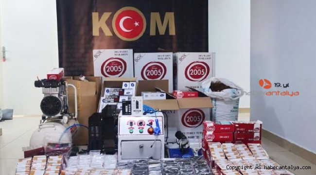 Kaçak tütün ve makaron operasyonu