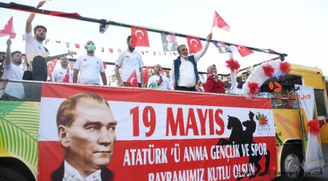 Kemer'de 19 Mayıs kutlandı