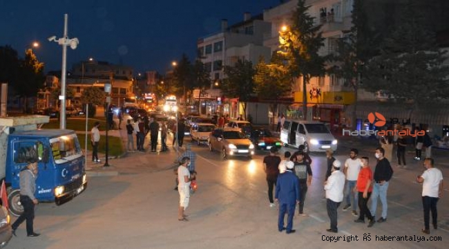 Korkuteli'de Kudüs için konvoy