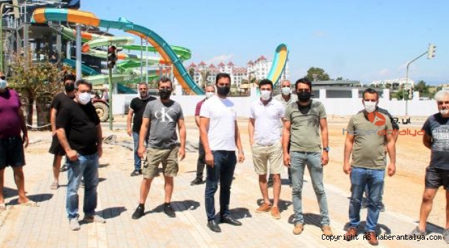 Manavgat'ta esnafın inşaat tepkisi