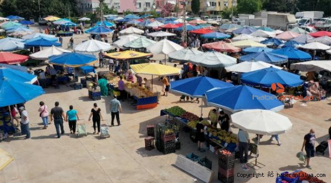 Muratpaşa'da pazarlar kontrol altında