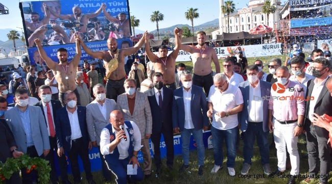 Sezonun ilk yağlı güreşinde altın kemer Orhan Okulu'nun