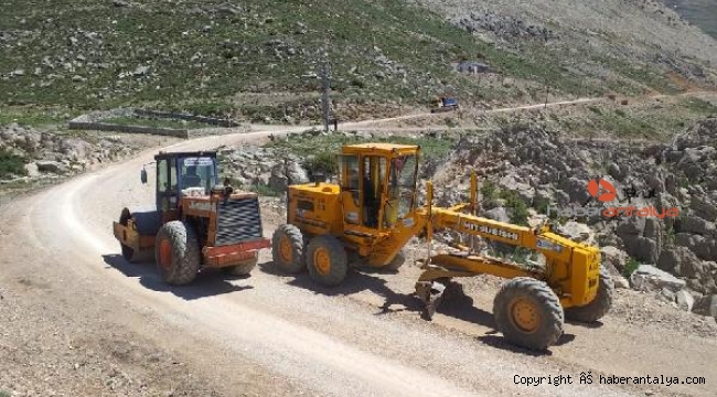 Söbüçimen yayla yoluna bakım onarım