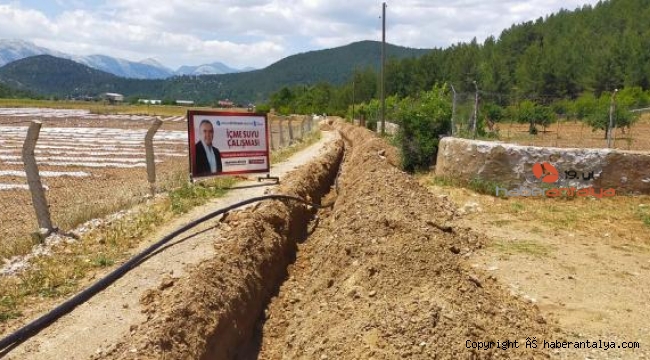 Akseki Cevizli'de yeni hat çekildi sorun çözüldü