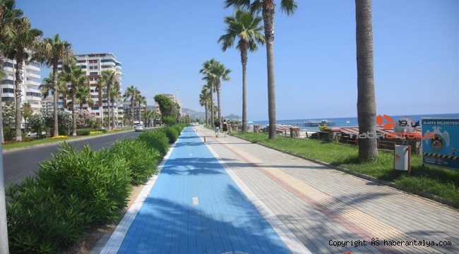 Alanya'da 30 km'lik bisiklet yolunda sona gelindi