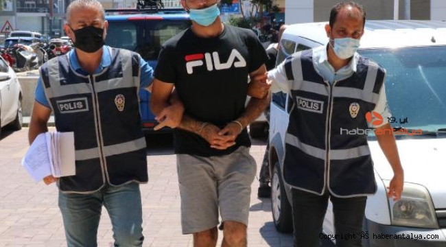 Alanya'da hırsızlık şüphelisi yakayı ele verdi