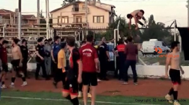 Amatör futbol maçı sonrası ortalık karıştı