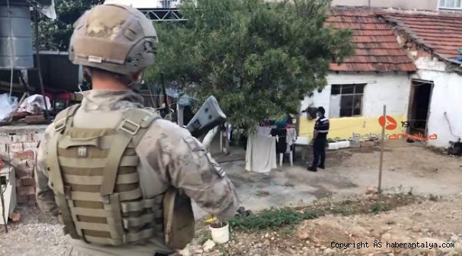 Antalya'da dev operasyon ! 350 jandarmanın katıldı, 22 gözaltı çıktı 