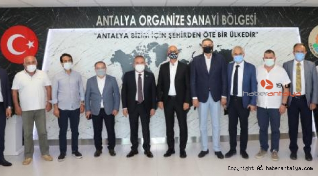 Başkan Böcek, OSB Başkanı Ali Bahar'ı ziyaret etti