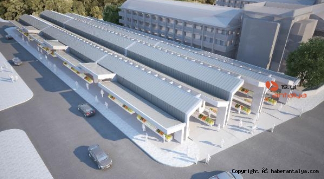 Kemer'e Kapalı otopark ve pazar alanı