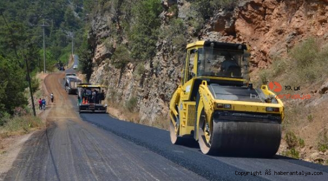 Demirtaş-Sapadere grup yolu asfaltlanıyor