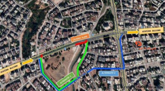 Dikkat ! Atatürk Bulvarı trafiğe kapatılacak 