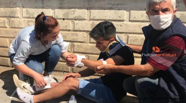 Gazipaşa'da kaza: 2 yaralı