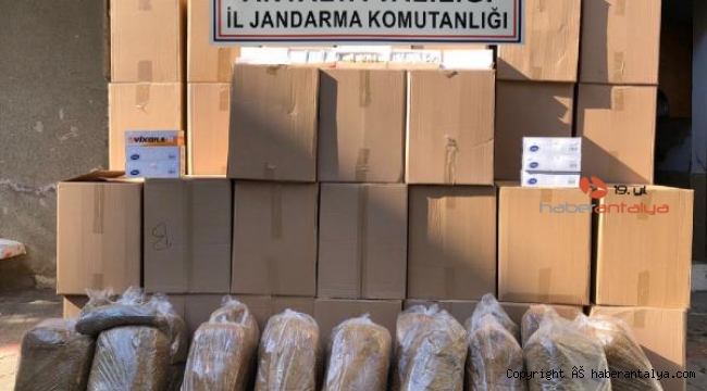 Jandarmadan kaçak sigara baskını. On binlerce paket ele geçirirdi 