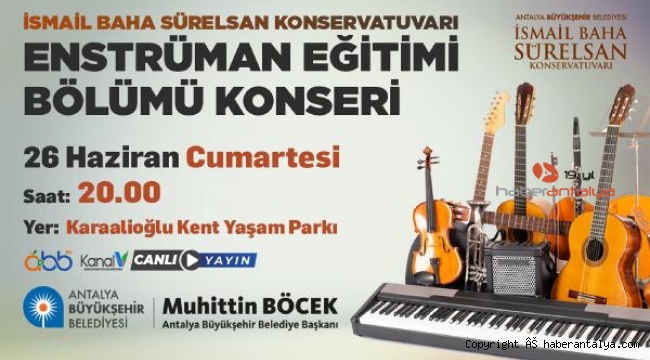 Konservatuar öğrencileri, Karaalioğlu Parkı'nda konser verecek