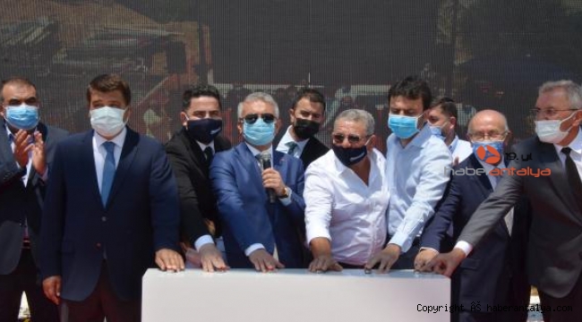 Serik'te yeni ortaokulun temeli atıldı
